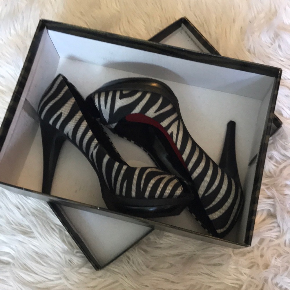 Zebra Print High Heels